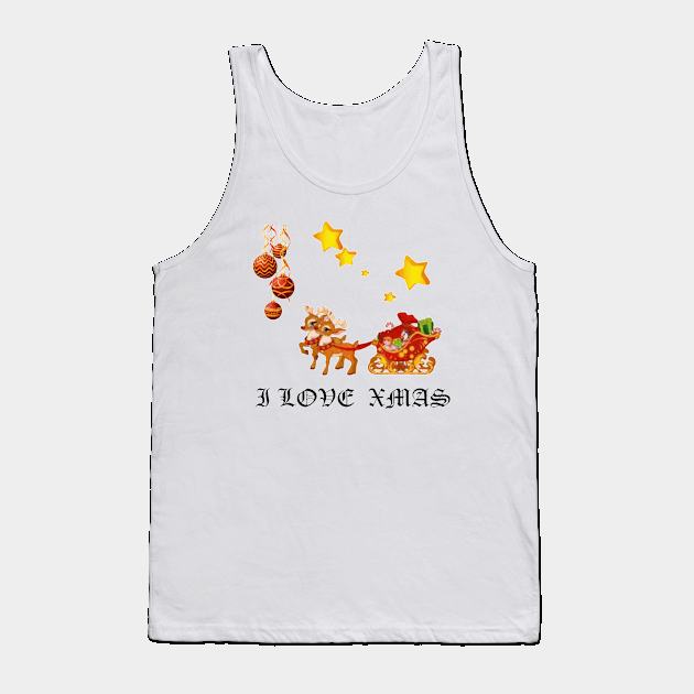 I love Xmas Tank Top by Dorran